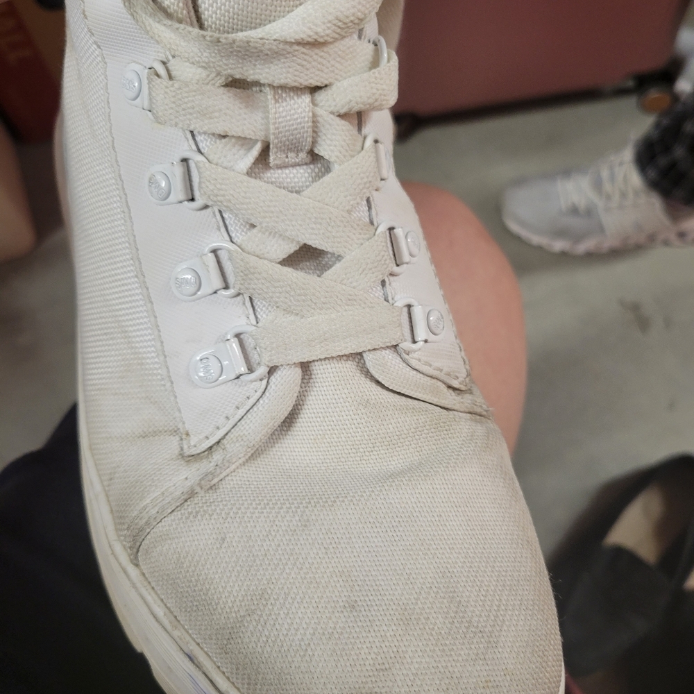 White Canvas Doc Martens